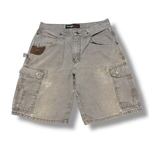 Wrangler Riggs Utility Cargo Shorts Gray